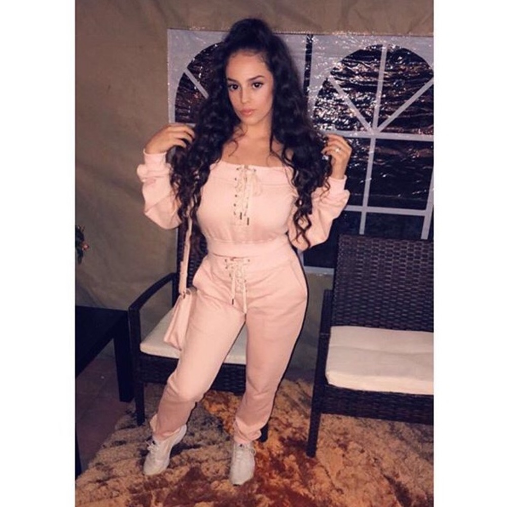 Pink two piece set
